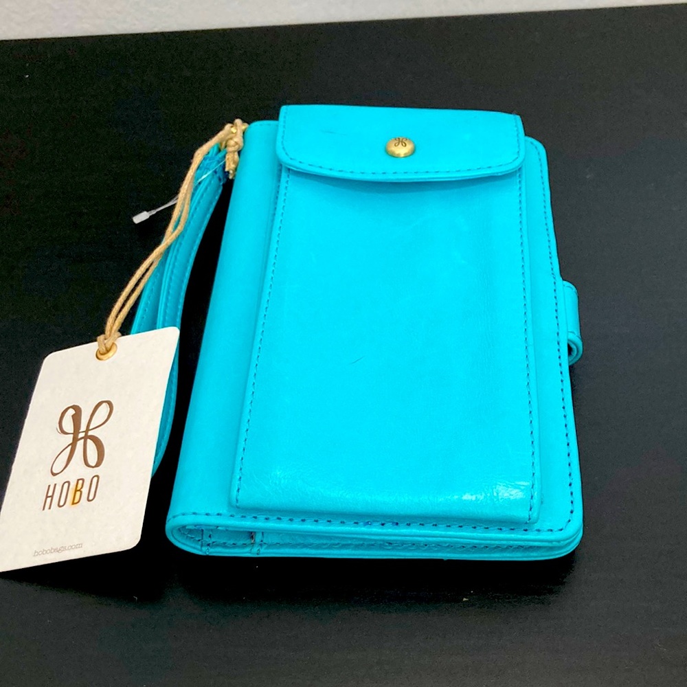 Hobo turquoise aqua wallet